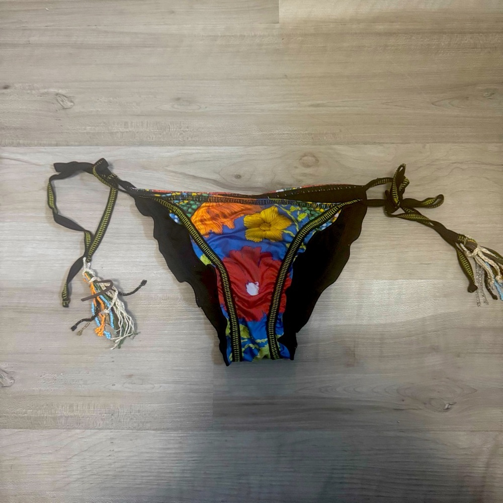 Agua Bendita Colorful Floral Bikini Bottom